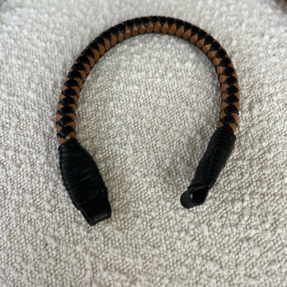 NEW Mark & Graham genuine soft leather tote cognac tan interchangeable handles - Picture 10 of 16